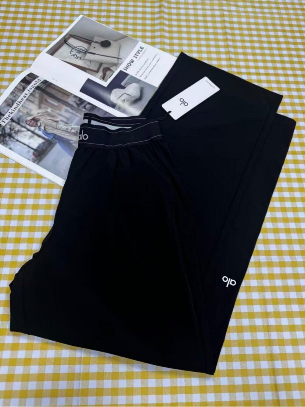 Regular ALO Yoga 🎨 New Black Sporty Casual Suit Up Pants (🤗Women's) - Picture 3 of 6